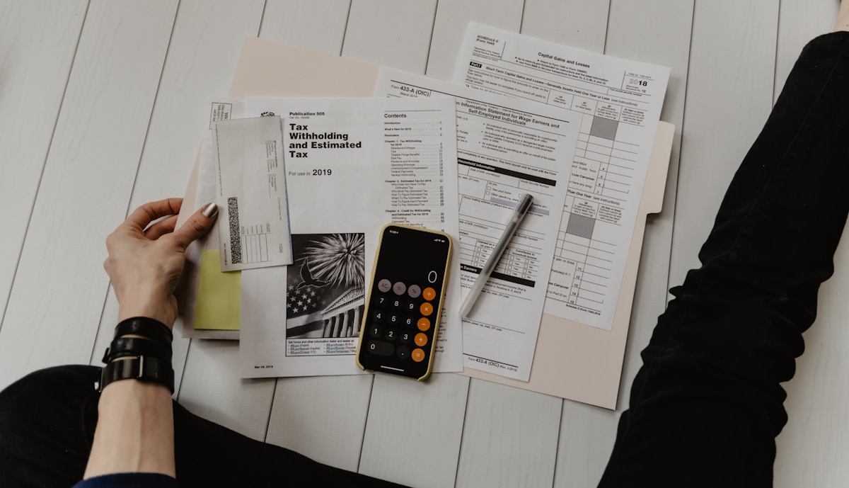 Calculator used to compute post-tax fixed deposit maturity amount